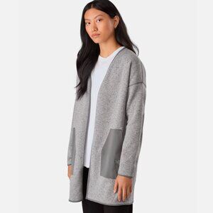 NWOT Arc’teryx Size S Extravert Cardigan Women Heather Grey Fleece
